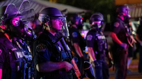 Agentes del ICE en Austin, Texas