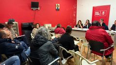 Reunin de la ejecutiva del PSOE ourensano en Ribadavia.