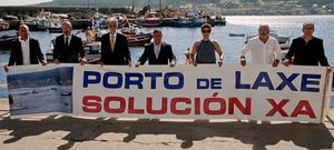 Los portavoces y la direcci�n del p�sito se concentraron antes de la celebraci�n de O Naufraxio. 