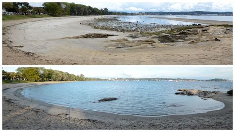 Praia Xard�n, en Boiro.