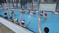 Usuarios en un curso del Balneario Vila Termal de Laias, uno de los participantes del programa