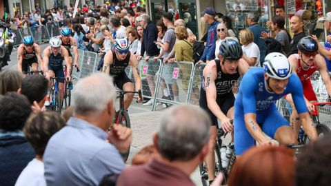 El segmento de bicicleta discurri� por el centro de la ciudad
