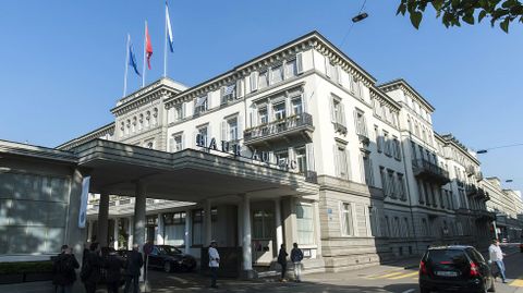 Hotel Baur au Lac, lugar en el que se registraron al menos seis detenciones.