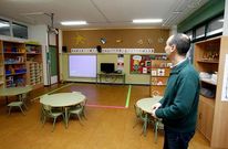 Las 9 aulas de infantil del P�o XII, como la de la foto, no tienen espacio para 13 solicitantes.
