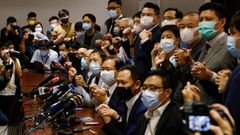 Los diputados de la oposicion en Hong Kong han dimitido en bloque para expresar su rechazo a las �ltimas medidas de Pek�n