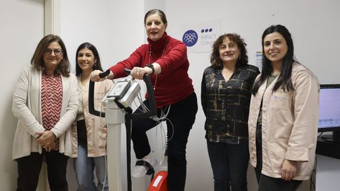 De izquierda a derecha, Rosa Hurtado, Sonia S�nchez, Carmen Froj�n, Nerea Tro�ns y Sinda Blanco