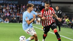El jugador del Celta �lvaro N��ez, durante el partido ante el Athletic Club.