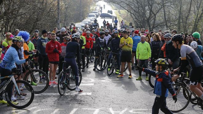 Los fieles de la Subida a la Costi�a de Canedo son m�s cada a�o