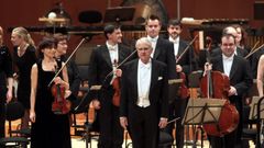Cristobal Halffter, en un concierto en Santiago en el a�o 2010