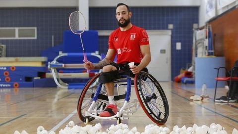 Ignacio, en el centro de tecnificacin deportiva de Pontevedra