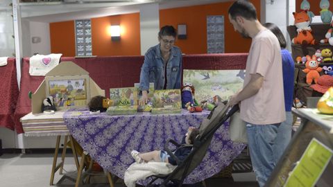 Mercado agroecológico de A Estruga en la plaza de abastos de Vilalba