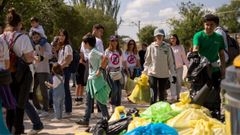 Recogida de basura en espacios naturales