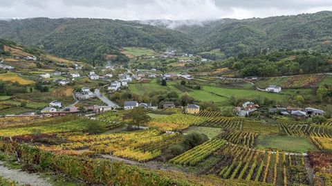 El pueblo de A Teixeira (Ourense)