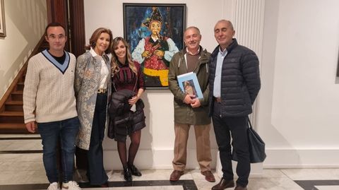 Detalle de la exposición en la Casa de Galicia en Madrid