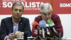 Jose Manuel Garc�a con Florencio Cardador, en una rueda de prensa 