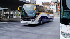 Autobuses de Monbus como estos har�n el servicio directo de Pontevedra a Sanxenxo