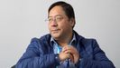  El candidato a la Presidencia de Bolivia por el partido MAS-IPSP (Movimiento al Socialismo-Instrumento Poltico por la Soberana de los Pueblos), Luis Alberto Arce