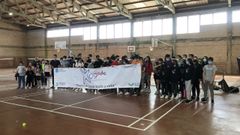 Encontros deportivos escolares na monta�a de Lugo.