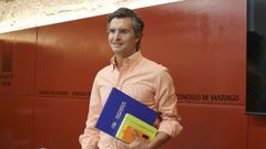 Borja Verea, en una rueda de prensa en el Concello hace unos d�as
