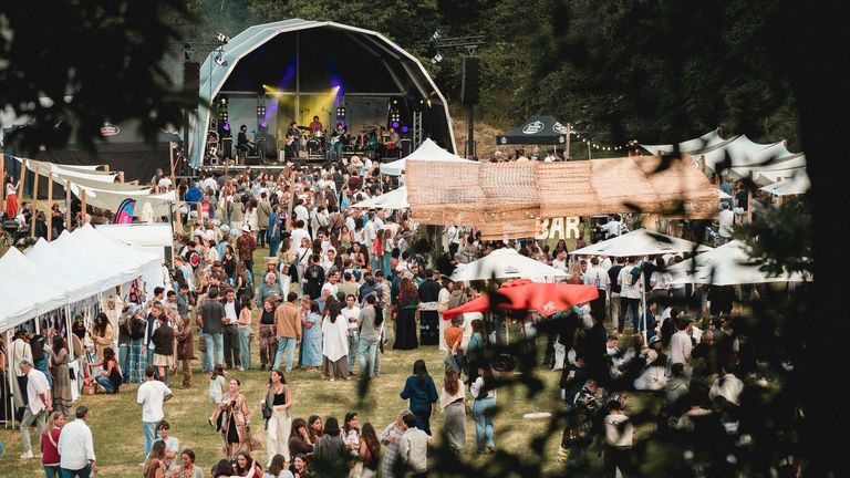 Imagen del Trasan Fest, festival de música, gastronomía y naturaleza que se celebra en Trasanquelos, en el municipio coruñés de Oza-Cesuras.