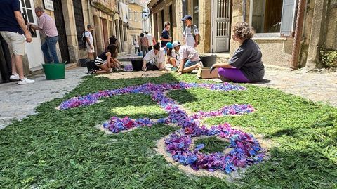 Alfombras florarles en Muros