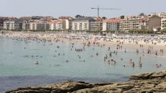 Playa de Silgar, en Sanxenxo, su principal atractivo para los turistas