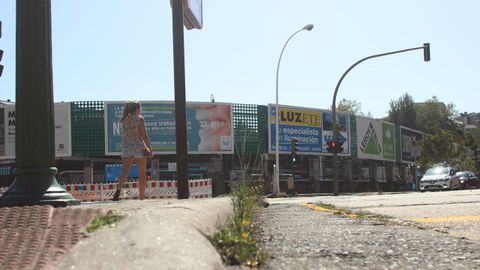 Hierbajos en las aceras de A Coru�a