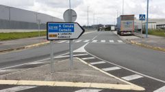 Uno de los accesos al pol�gono de A Laracha