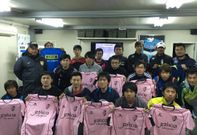 Jugadores y t�cnicos que asisten al campus organizado por el Santiago Futsal en Kyushu. 