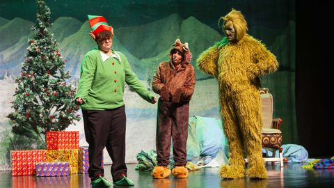 Espect�culo infantil��The Grinch. Un cuento de Navidad�, ayer en Vimianzo