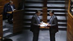 Javier Fern�ndez, en una intervenci�n en el parlamento