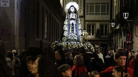 Procesi�n de la Virgen de los Dolores, que abre la Semana Santa en A Coru�a
