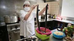 La especialidad de Filomena Mart�nez son las truchas, las anguilas y el cordero