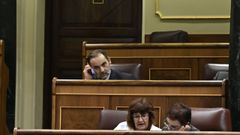 El exministro Jos� Luis �balos, en su esca�o en el Grupo Mixto el pasado 21 de octubre del 2025.