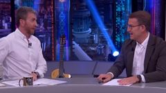 El presidente del PP, Alberto N��ez Feijoo, en el programa �El Hormiguero� con Pablo Motos