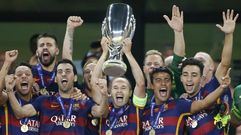 Supercopa europea 2015: El Barcelona-Sevilla, en fotos