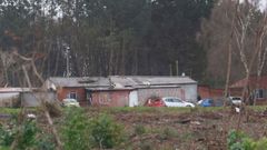 El campamento de Freixeiro, en Nar�n y ubicado en terrenos de C�ritas.