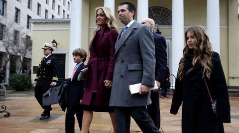 Donald Trump Jr. junto a su familia. 