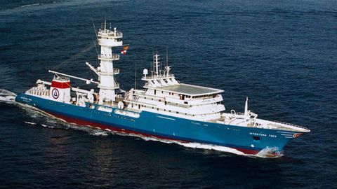 Foto de archivo del Intertuna Tres, el atunero de Albacora que el da 2 de noviembre del 2025 evit un asalto pirata frente a Somalia con disparos de advertencia