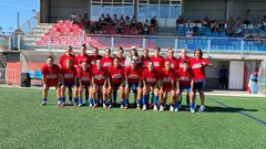 Plantilla del Berganti�os femenino antes del duelo liguero contra el Victoria B
