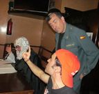 Actuaci�n del tr�o humor�stico mari�ano Tr�pode.