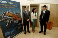 Su�rez, Mar Pereira y Jos� Pereira en la inauguraci�n. 