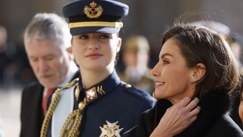 La princesa Leonor y la reina Letizia 
