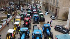 Agricultores polacos tomaron esta semana las calles de Szczecin en protesta por la entrada de cereal ucraniano a bajo precio, lo que deval�a la cotizaci�n del cereal polaco