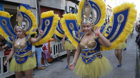 S�bado de pi�ata en Celanova.Los gruposy comparsas estuvieron muy animados