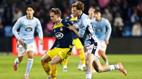Willitot Swedberg, durante su participacin en el Celta-Espanyol.