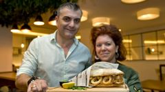 El bocata Las Abuelas, del restaurante Miramar, en Sada