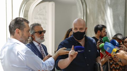 El empresario lvaro Romillo, alias 'CryptoSpain', tras salir de declarar en el Tribunal Supremo, el pasado 11 de julio.
