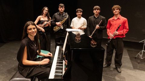 Unha das imaxes que deixou o recital de graduaci�n do CMUS, este pasado martes