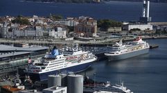 A Coru�a recibe la visita de tres cruceros al mismo tiempo. Trasatl�nticos